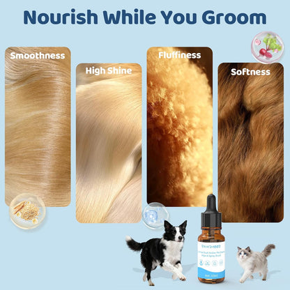 Pet Steam Brush for Dogs & Cats | 10PCS No-Rinse Pet Essence