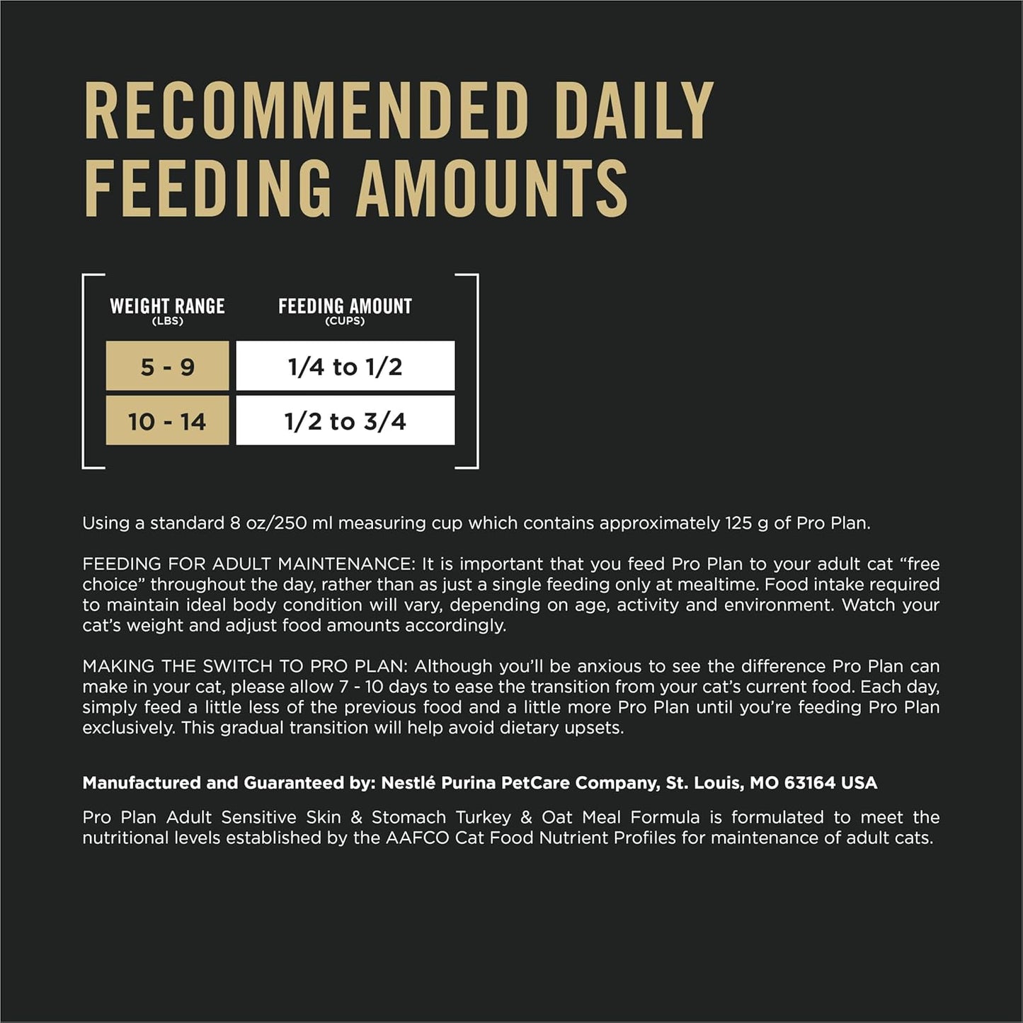 Purina Pro Plan Sensitive Skin and Stomach Dry Cat Food Turkey and Oat Meal Formula - 12.5 lb. Bag