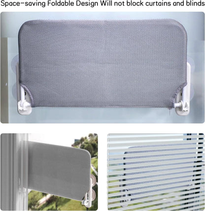 2PC Cat Window Perch Cordless Hammock Bed for Window with Metal Frame and Reversible Cover, Large Suction Cups Window Resting Seat for Indoor Cats (Cat Bed, M-2PC)