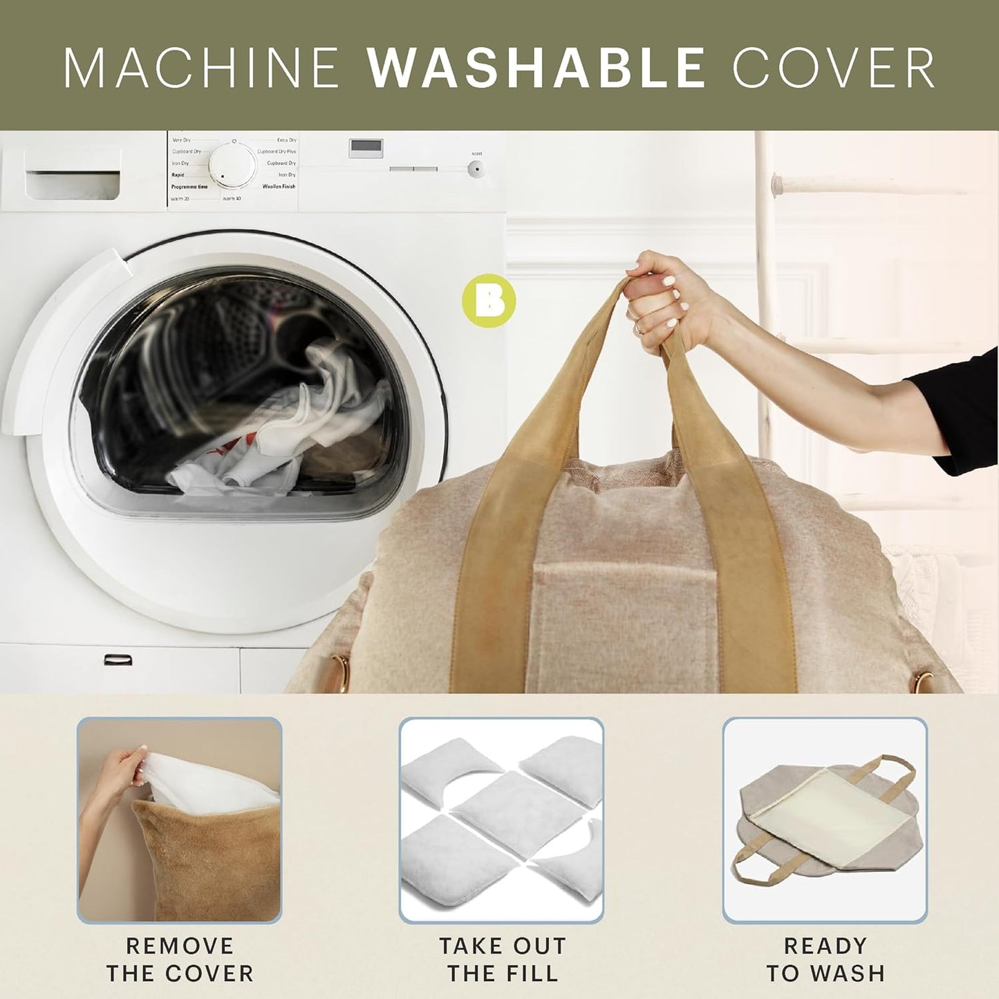 Bonnie Beds Dog Car Seat for Small Dogs – Comfortable & Secure Travel Dog Bed with Safety Leash – Adjustable Booster Seat for Yorkie, Pomeranian & More (Beige)