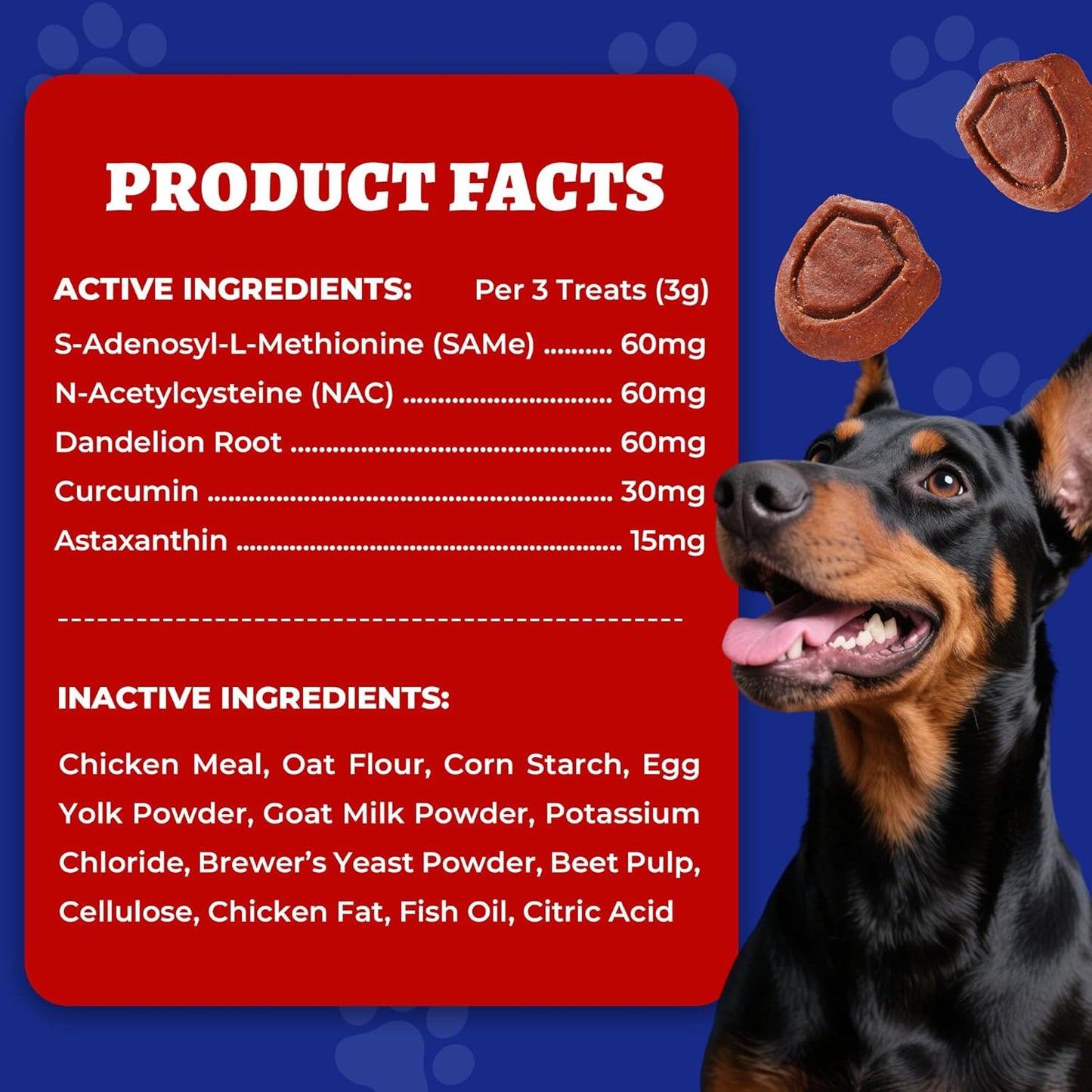 260 Bites Wellix Liver Support for Dogs - Milk Thistle for Dog Liver Supplements with Omega-3 - Supports Heart & Antioxidant for Large,Small Breed Fogs -Chicken Flavor