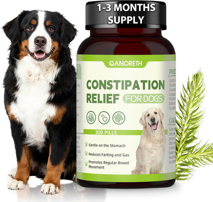 Dog Constipation Relief, Dog Laxative andDog Stool Softener – Herbal and Probiotic Supplement for Constipation Relief forDogs, DogGas Relief – Supports Digestion, Comfort, and Regular Poops