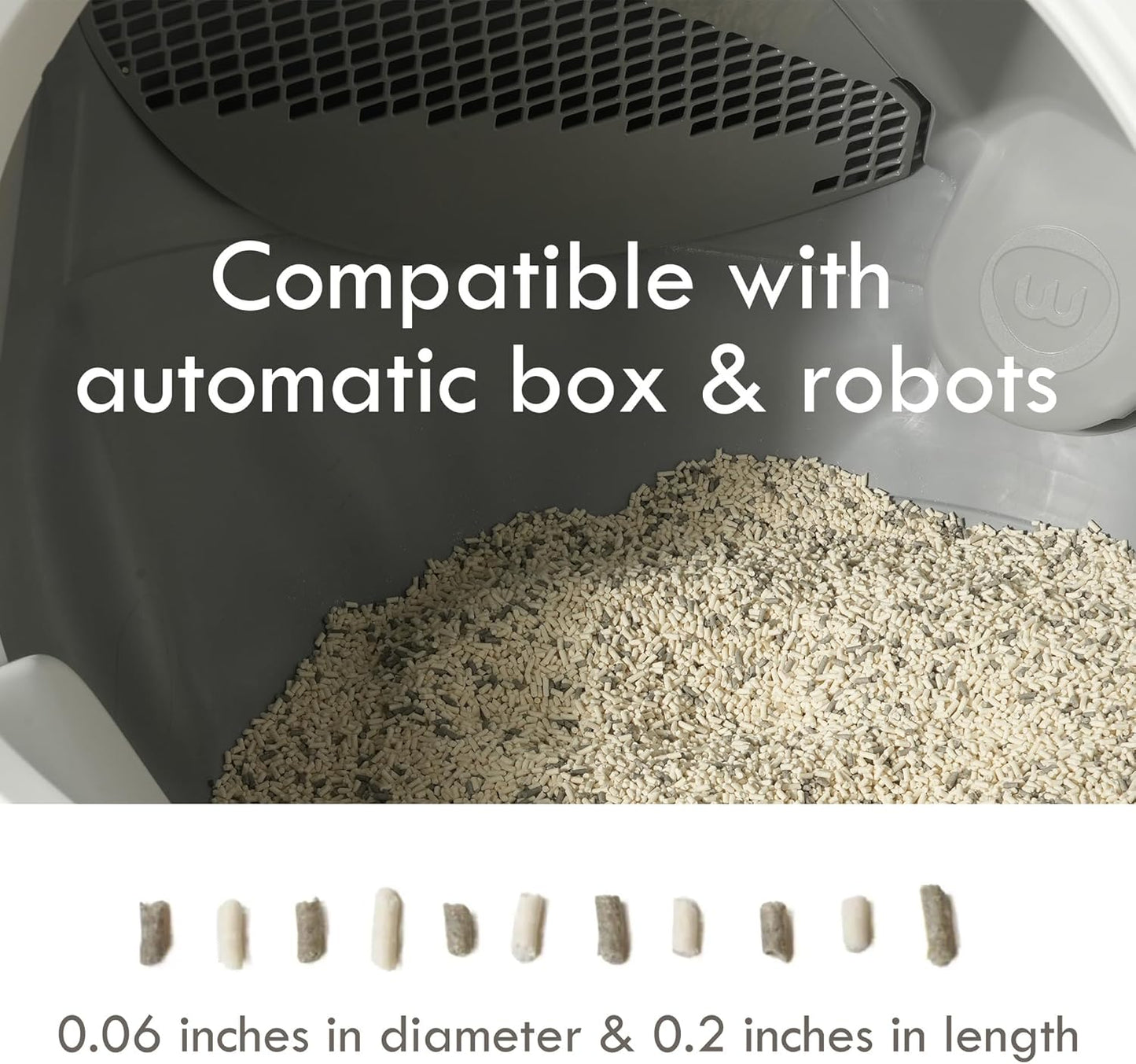 New Cat Starter Set (for Auto Boxes) – Unscented Mini-Pellet Litter + Attractant Mini-Pellet Litter for Automatic Boxes | Dust-Free, Strong Clumping, Easy Cleanup