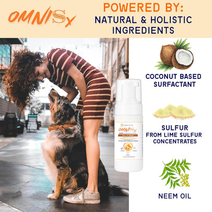 OMNISx Leave-On Mousse - Veterinary-Strength Formula for Itchy, Irritated, or Sensitive Skin