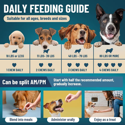 VICSOM Dog Allergy Relief & Probiotic Chews Bundle, 200 Count Each - Chicken Flavor Soft Chewswith Probiotics, Omega-3, Colostrum & Digestive Enzymes for Skin, Coat & Gut Support