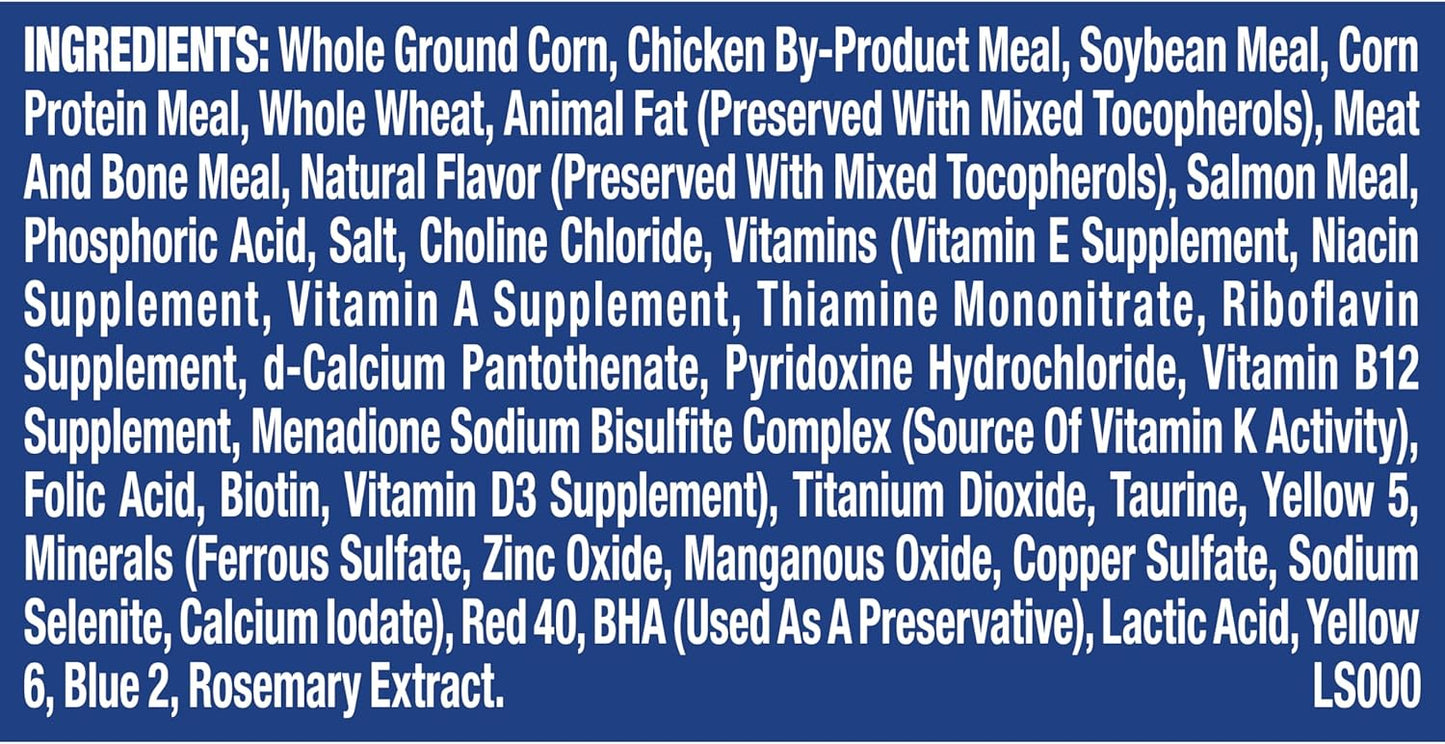 9Lives Daily Essentials Dry Cat Food for Adult Cats with Chicken, Beef & Salmon Flavors, 3.15 lb. Bag (Pack of 4)