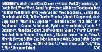 9Lives Daily Essentials Dry Cat Food for Adult Cats with Chicken, Beef & Salmon Flavors, 3.15 lb. Bag (Pack of 4)