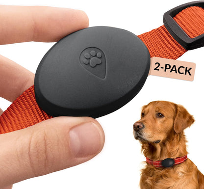 Holder Compatible with Airtag for Dog Collar, 2 Pack – Waterproof and Durable Case That Protects Your Airtag – Fits All Dog and Cat Collars – Airtag Not Included