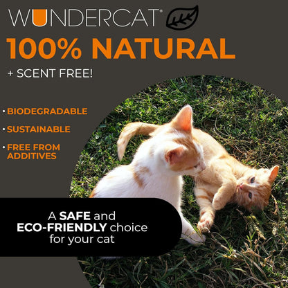 Progressive Planet Wundercat Non-Clumping Cat Litter, 40lbs - Lightweight & Food-Grade Diatomaceous Earth Litter - Superior Moisture & Odor Absorption - Low-Tracking