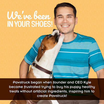 Pawstruck Natural 5-8" Bully Sticks for Dogs - Best Long-Lasting, Rawhide-Free, Low Odor Dental Chew Treat - Healthy Single Ingredient, 100% Real Beef - 8 oz Bag - Packaging May Vary