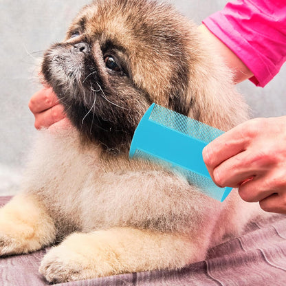 120 Pack Plastic Flea Lice Combs, Fine Tooth Flea Tick Comb, Double Sided Pet Combs, Cat Dog Hair Dandruff Removal Comb, Grooming Tools for Rabbit, Cat, Dog, Kitten, Small Pet (6 Colors)