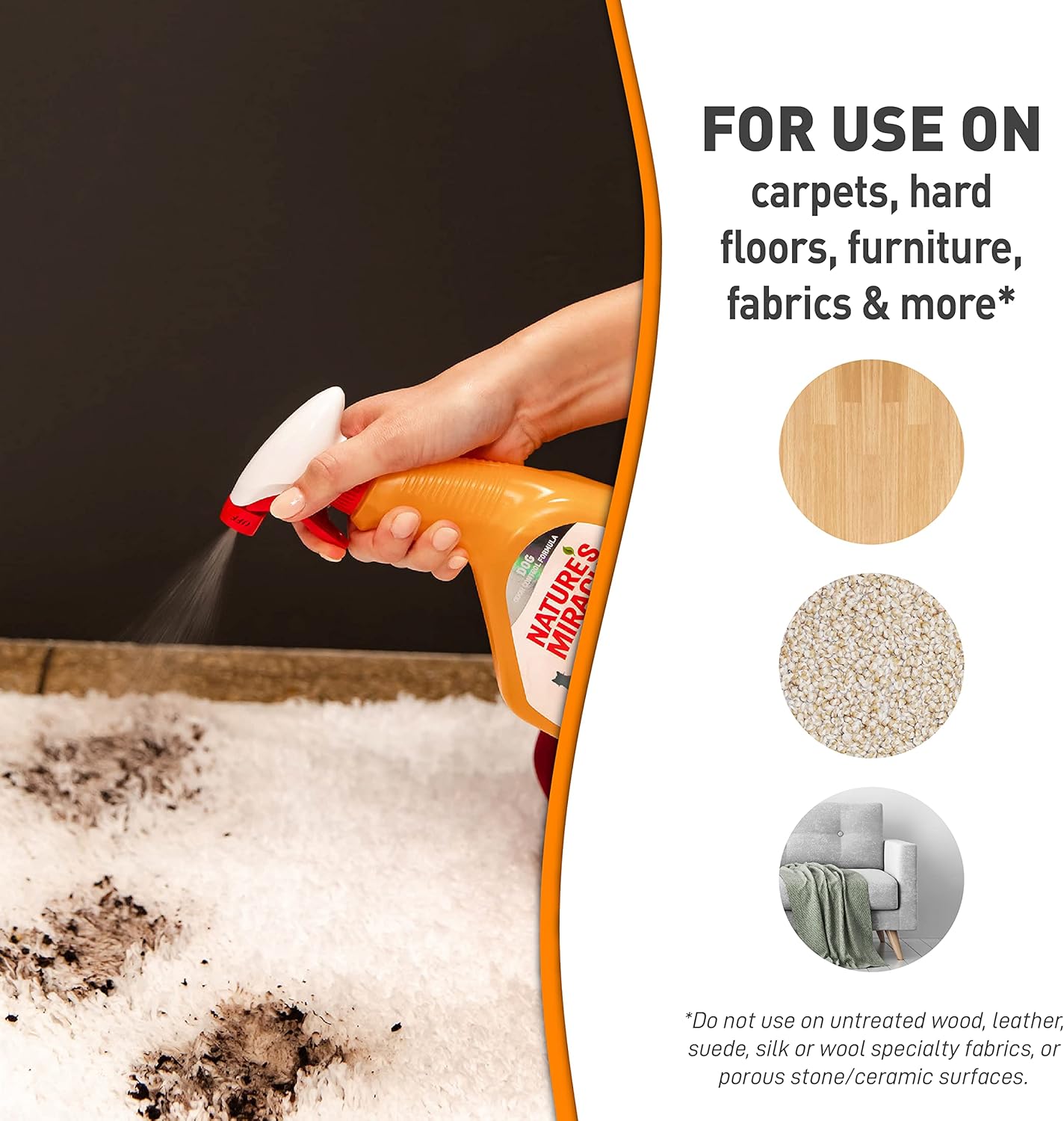 Nature's Miracle Just for Cats Oxy Stain and Odor Remover, 24 fl oz