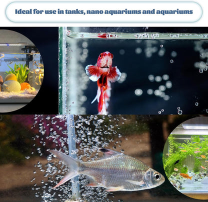 1 Inch Small Fish Tank Air Bubble Stone Aquarium Air Stone Disc High Dissolved Bubbler Airstone for Fish Tank Small Bucket(No Pumps and Tube)
