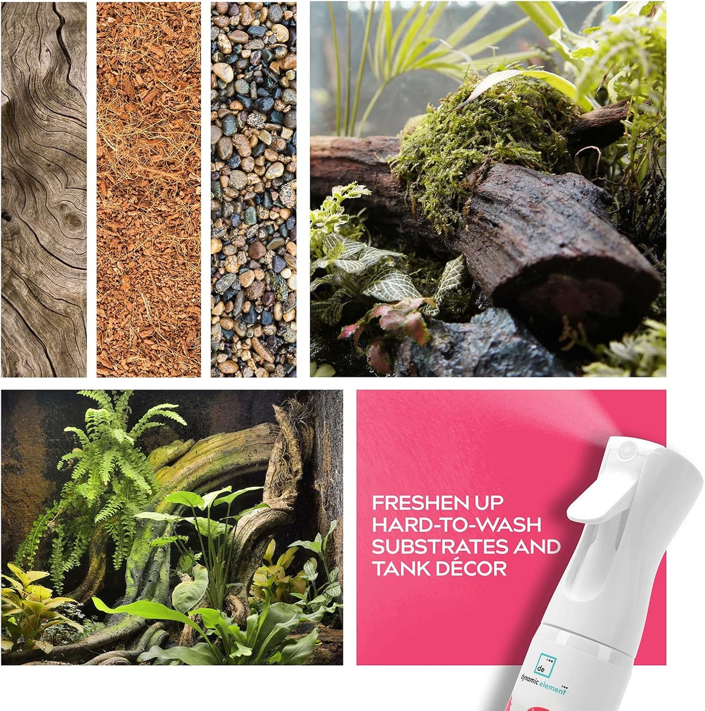 (2-Pack Value Set) Reptile Tank Odor Eliminator Spray – Unscented Natural Mineral Formula - Remove Waste Smells in Bearded Dragon and Turtle Tanks – 18 Fl Oz Total (2 x 9 Fl Oz)