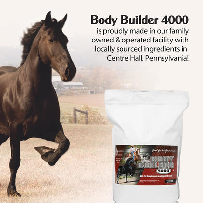 Pennwoods Body Builder 4000, Horse Weight Gain Supplement, High Fat and Energy Horse Weight Builder with Body Conditioning Horse Vitamins, Improves Hoof Quality - 25 LB Bag