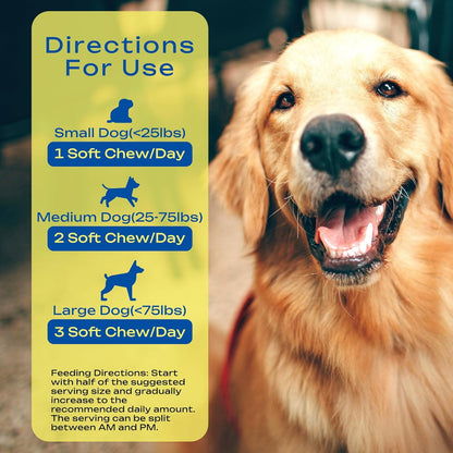 No Poo Chews for Dogs – Stop Stool Eating with Coprophagia Deterrent – Probiotic & Enzyme Soft Chews – Digestive & Breath Support – 120 Bacon-Flavored Chews