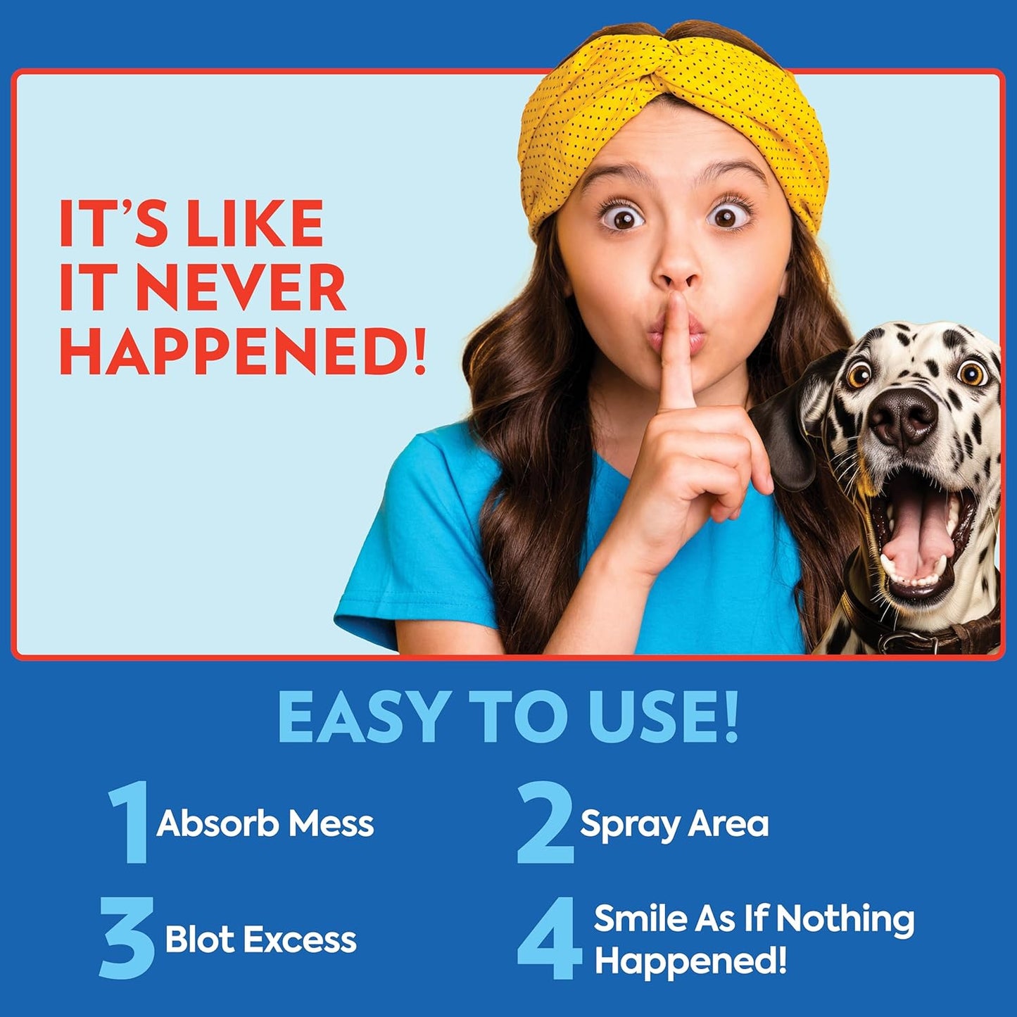 OUT! PetCare Pet Odor & Stain Remover Spray, Carpet & Floor Cleaner, Deodorizer for Dogs & Cats, Made in USA, 32 fl oz (2 Pack)