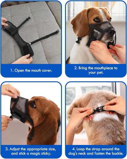 Dog Muzzle, Black-M-20251207