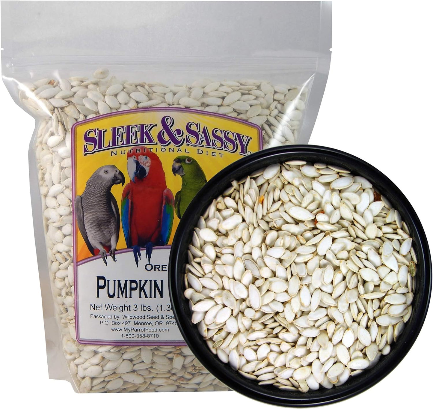 SLEEK & SASSY Oregon Squash (Pumpkin) Seeds Bird Treat (3 lbs.)