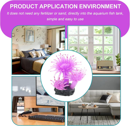 Artificial Aquarium Plant Plastic Coral Decoration Red Sh220S Fish Tank Plant Ornament for Home Aquarium Landscape Adornments