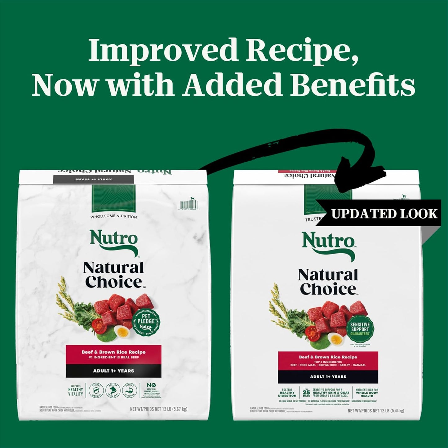Nutro Natural Choice Adult Dry Dog Food, Beef and Brown Rice Recipe, 12 lbs.