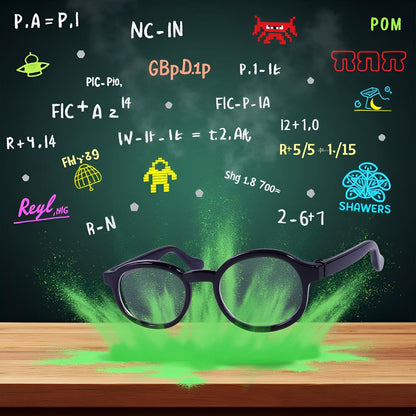 2Pcs Nerd Glasses, Black Pet Dog Cute Glasses Clear Lens Retro Glasses Photo Props Transparent Cat Sun Glasses for Small Dogs Cats Cosplay Costume