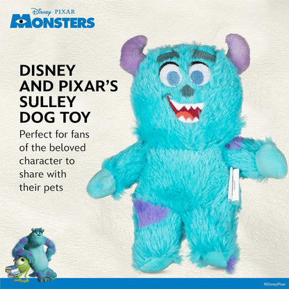 Disney for Pets Pixar’s Sulley Plush Dog Toy 6in Pixar Dog Toys | Plush Toy for Dogs Inspired by Sulley from Pixar’s Monsters, Inc. with Squeaker