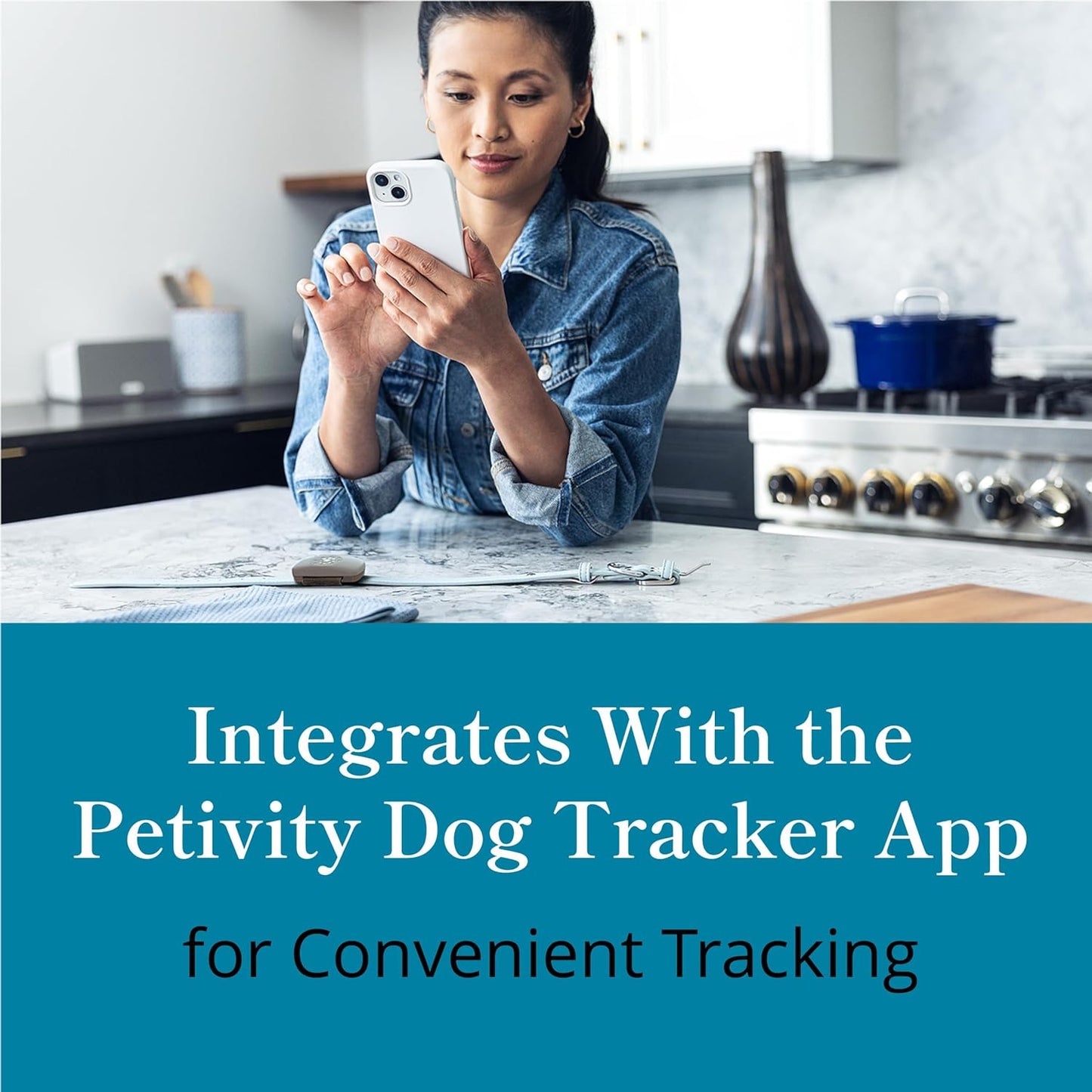 Petivity Smart GPS and Activity Pet Tracker for Dogs Powered by Purina, Waterproof Real Time Tracking GPS Dog Collar, Downloadable App, Subscription Required