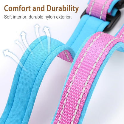 Reflective AirTag Cat Collar, IP68 Waterproof Airtag Holder, Safety Elastic Band Cat Collars for Kittens and Puppies (Pink, S)