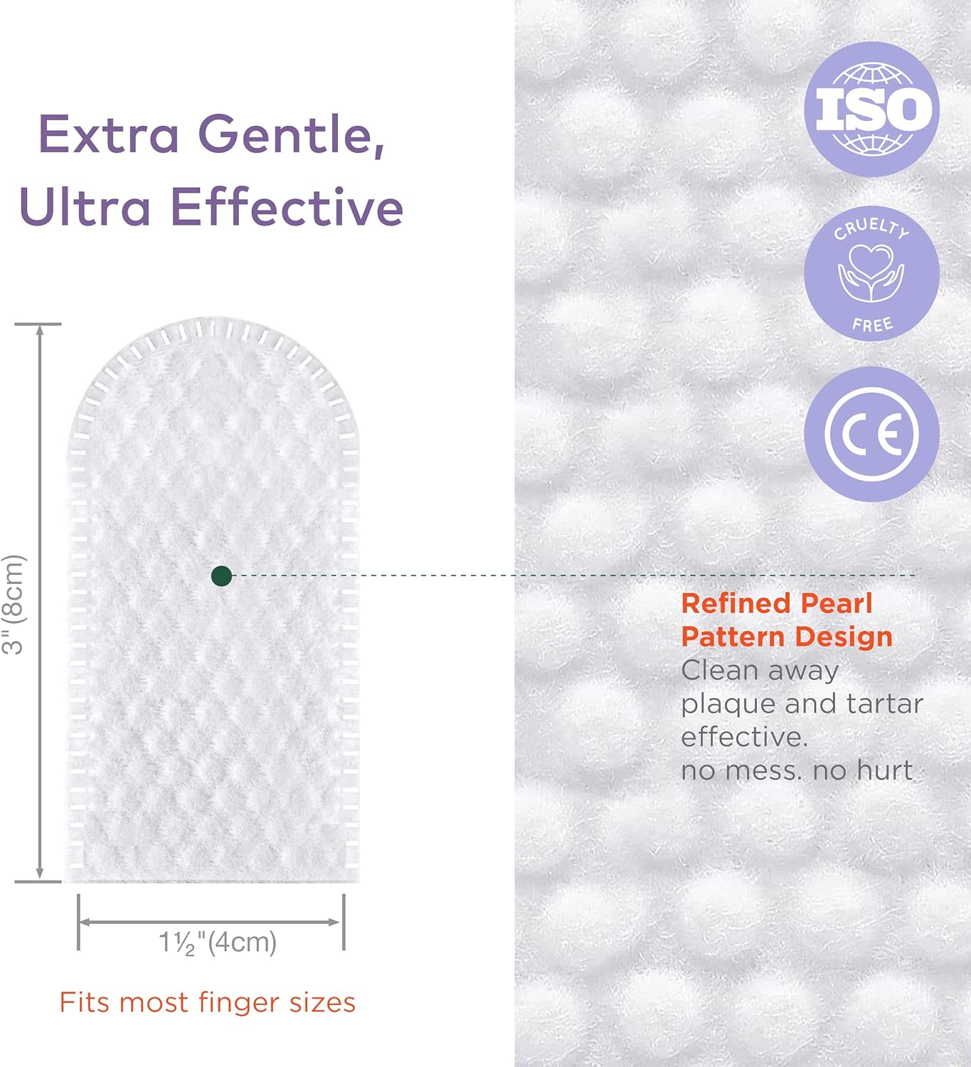 Dental Finger Wipes for Dogs - 50 Wipes - Vet Formulated Dog Dental Teeth Cleaning Wipes for Dogs - Pre-Soaked Oral Cleaning Pads - Reduces Plaque, Tartar & Dog Breath Freshener