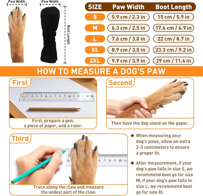 ETIAL Dog Paw Wound Recovery Boot, Breathable Dog Bootie for Injured Paw, Anti-Slip Dog Shoe with Self-Adhesive Strap, Dog Paw Protector for Outdoor Walking & Keep Dogs from Licking Wounds (XL)
