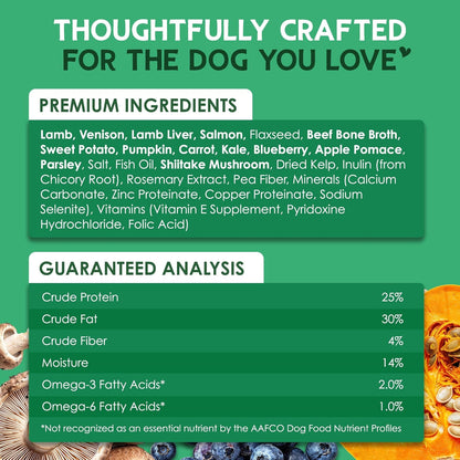 Farmland Traditions The Good List Air-Dried Dog Food with Beef & Bone Broth (2.2 lb) & Lamb, Venison & Bone Broth (2.2 lb) Bundle, High-Protein & Grain-Free