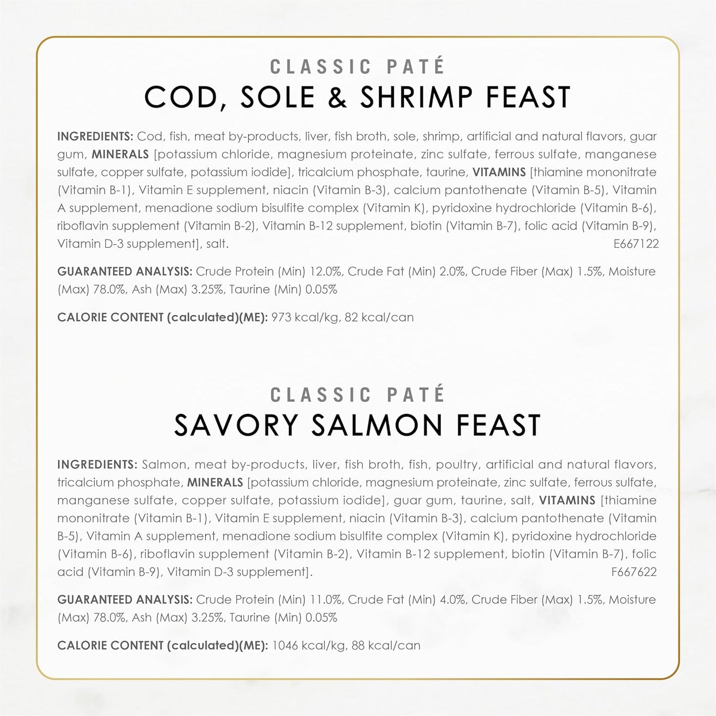 Purina Fancy Feast Seafood Classic Pate Collection Grain Free Wet Cat Food Variety Pack - (Pack of 30) 3 oz. Cans