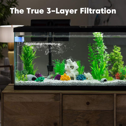 660GPH Aquarium Filter for 100-300 Gallon Fish Tank | Submersible Water Pump | Quiet Whisper Operation | Freshwater & Saltwater Aquariums