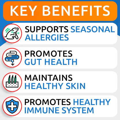 BARK&SPARK Dog Allergy Relief Chews + Dog Probiotics for Digestive Health & Enzymes - Itchy Skin Relief Treatment Pills - Diarrhea, Gas, Upset Stomach Relief & Season Allergy