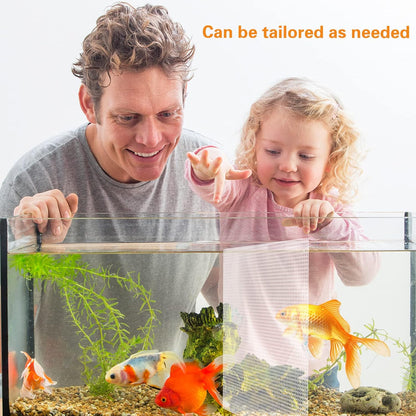 2PCS Fish Tank Divider Aquarium Dividers Fish Clear Plastic Tank Separator with Suction Cups DIY Designed Adjustable Isolation Board Reusable Partition Grid for Separating Fishes 13 x 10 Inch