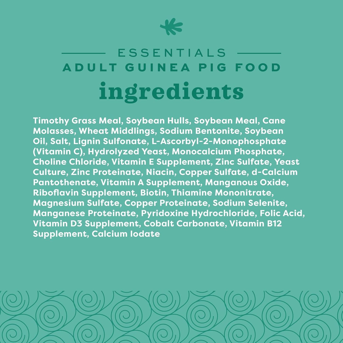 Oxbow Essentials Guinea Pig Food, Adult Guinea Pig, Made with Oxbow Timothy Hay, Pet Food Pellets with Vitamin C, Small Animal Pet Products, Made in USA, High Fiber, 5 lb. bag