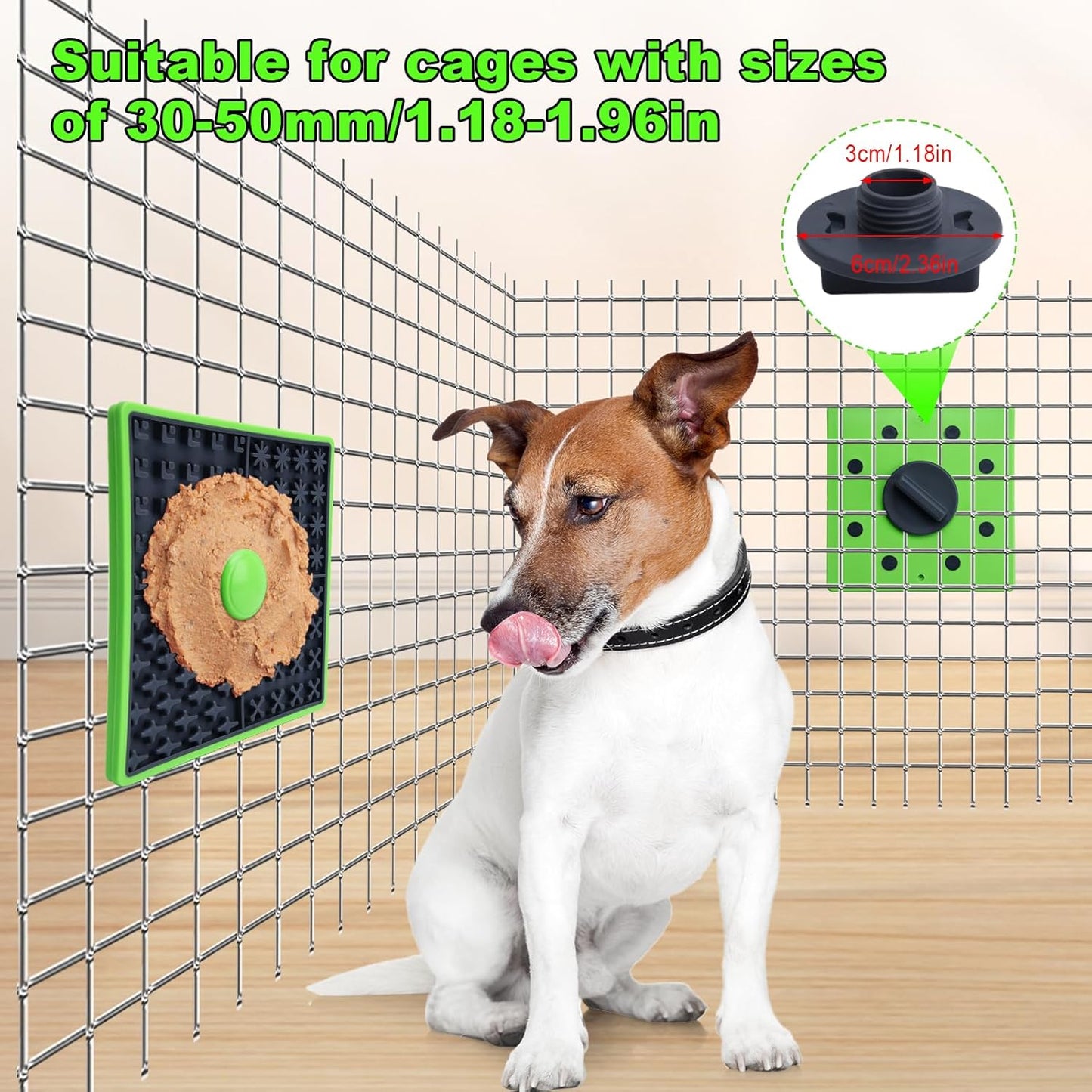 Lick Mat for Dogs Crate, Lick Mat for Dog, Dog Peanut Butter Lick Pads, Crate Training Aids for Puppies Slow Food Licking Pad(1 Pack, Orange)