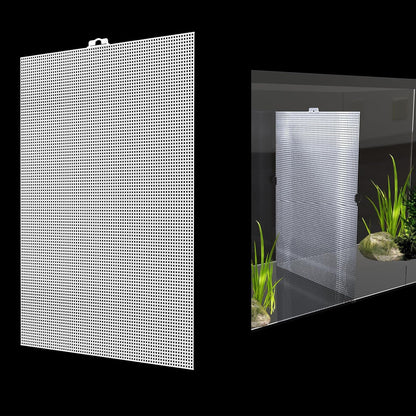 2 PCS Aquarium Fish Tank Divider Plastic Grid Divider Clear Cuttable Grid Plate Fish Tank Isolation with Bracket Fish Tank Separator for Betta Fish Tank Aquarium Terrarium 13 x 10 Inch