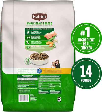 Nutrish Premium Natural Dry Cat Food, Real Chicken & Brown Rice Recipe, 14 Pounds (Packaging May Vary), (Rachael Ray Nutrish)