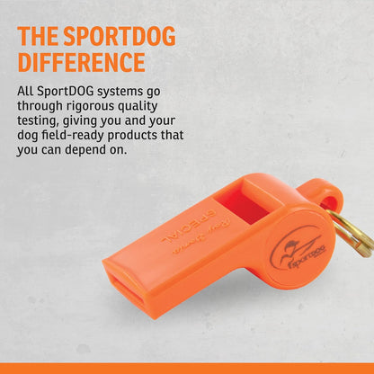 SportDOG Brand Roy Gonia Special Whistle Without Pea - Hunting Dog Training Whistle with Easy-to-Blow Design - Orange