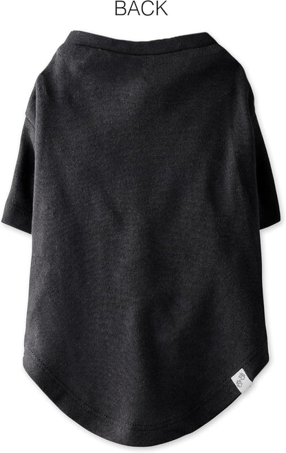 Toby 3-Pack 100% Organic Cotton Dog Short Sleeve T-Shirt Pet Tees for All Breeds, Gray Ombre, Medium (20-45 lbs)