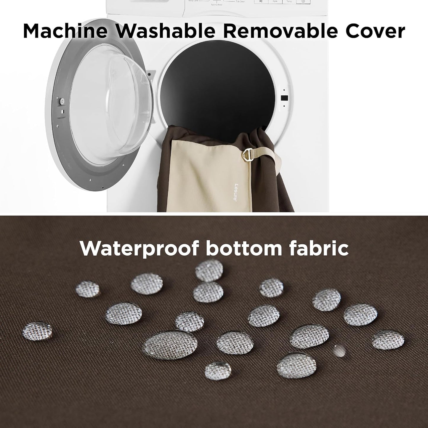 Lesure Small Dog Car Seat for Small Dogs - Soft Dog Booster Seat for Car with Storage Pocket and Clip-On Safety Leash and Thickened Memory Foam Filling, Pet Travel Carrier Bed Brown