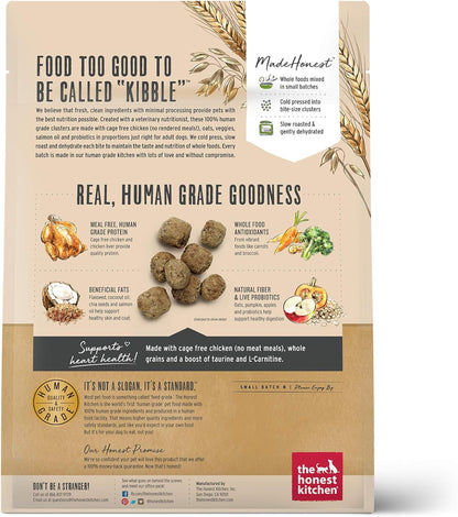 The Honest Kitchen Whole Food Clusters Whole Grain Chicken & Oat Dry Dog Food, 1 lb Bag (Pack of 2)
