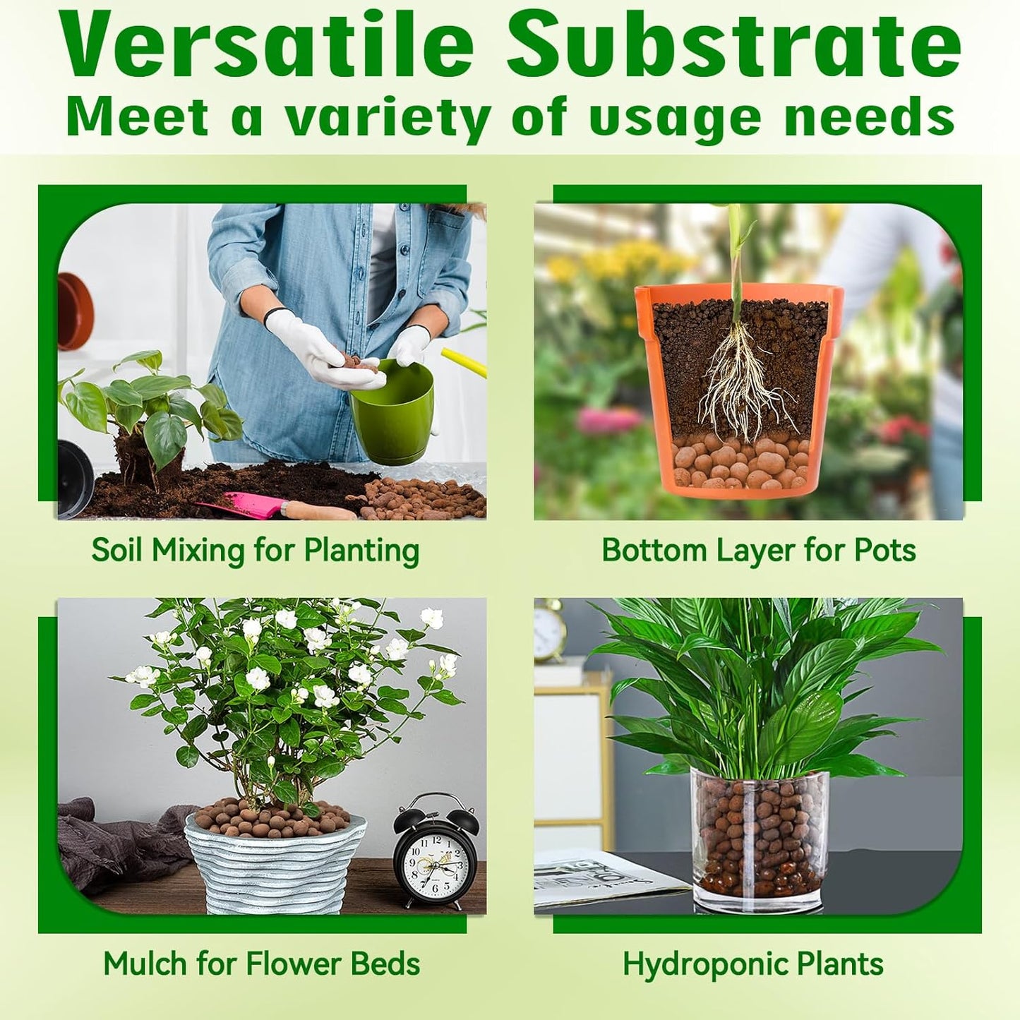 Halatool Reptile Substrate 2QT Clay Pebbles Terrarium Bedding for Reptiles Organic Clay Balls Bioactive Drainage Layer for Terrariums & Vivariums Leopard Gecko Tortoise Frog Lizard Ball Python