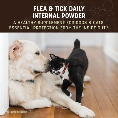 Earth Animal Apothecary Natural Flea & Tick - Daily Internal Powder Supplement for Dogs & Cats - 1 lb