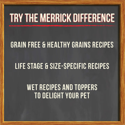 Merrick Grain Free Premium and Natural Canned Dog Food, Soft and Healthy, Real Beef and Chicken Variety Pack - (Pack of 1) 9.5 lb. Cans