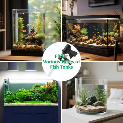 Aquarium Gravel Cleaner,Fish Tank Cleaner,Manual Vacuum Water Changer with 30ml Aquarium Vacuum Waste Remover Dropper, Cleaning Brush,Use for Water Changing Gravels Sand Washing