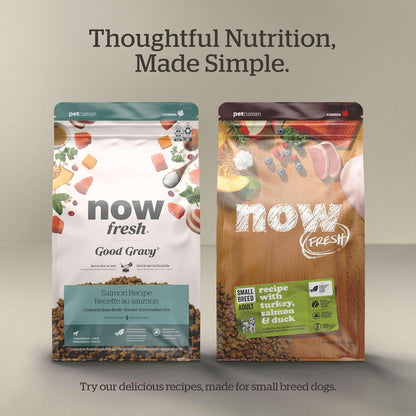 Now Fresh Good Gravy Premium Dry Dog Food with Chicken & Ancient Grains for Small Breeds, Healthy Kibble for Adults Coated in Bone Broth – Just Add Water to Moisten, Made with Real Meat, 12 lb Bag