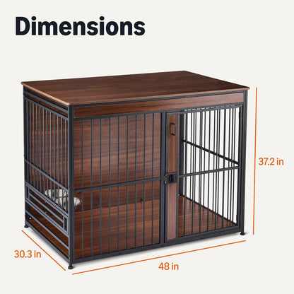 Amazon Basics Furniture Style Dog Crate 48''